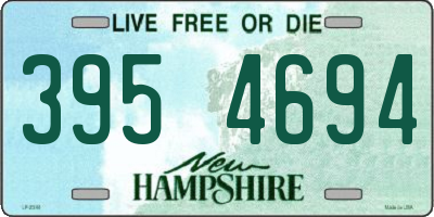 NH license plate 3954694