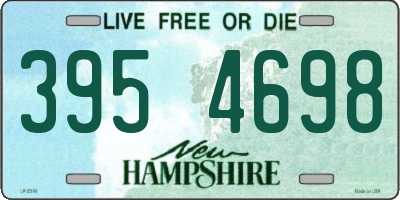 NH license plate 3954698