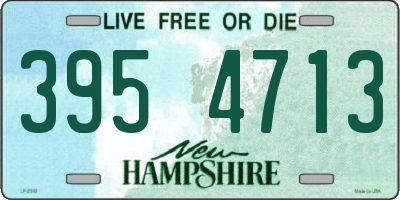 NH license plate 3954713