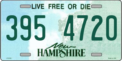 NH license plate 3954720