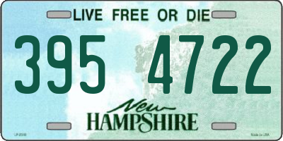 NH license plate 3954722