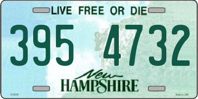 NH license plate 3954732