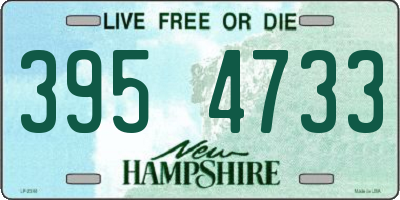 NH license plate 3954733