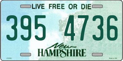 NH license plate 3954736