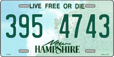 NH license plate 3954743