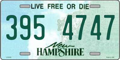 NH license plate 3954747