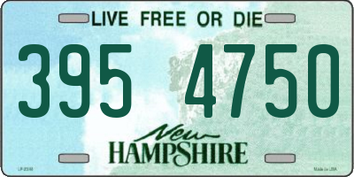 NH license plate 3954750
