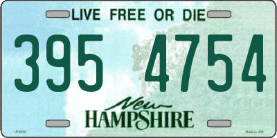 NH license plate 3954754
