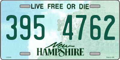NH license plate 3954762