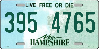 NH license plate 3954765