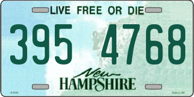 NH license plate 3954768