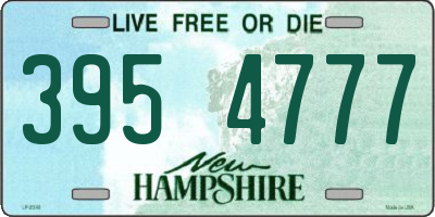 NH license plate 3954777