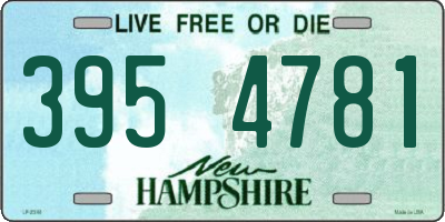 NH license plate 3954781