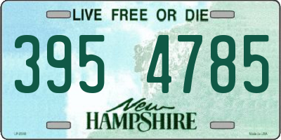 NH license plate 3954785