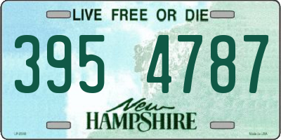 NH license plate 3954787