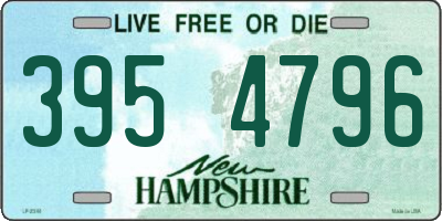 NH license plate 3954796