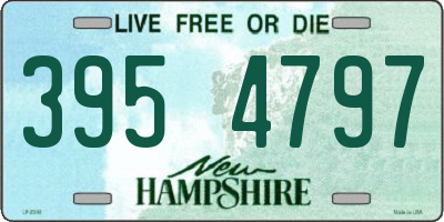 NH license plate 3954797
