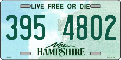 NH license plate 3954802