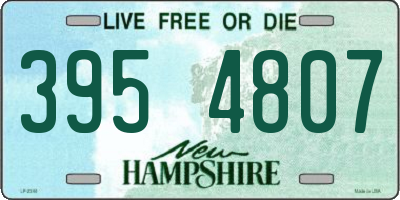 NH license plate 3954807