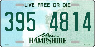 NH license plate 3954814
