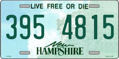NH license plate 3954815