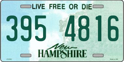 NH license plate 3954816