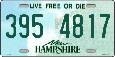 NH license plate 3954817