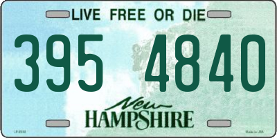 NH license plate 3954840