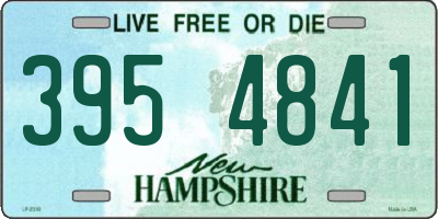 NH license plate 3954841