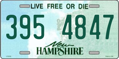 NH license plate 3954847
