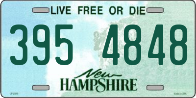 NH license plate 3954848