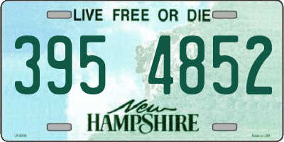 NH license plate 3954852
