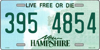 NH license plate 3954854