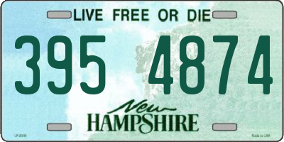 NH license plate 3954874