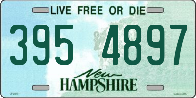NH license plate 3954897