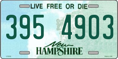 NH license plate 3954903