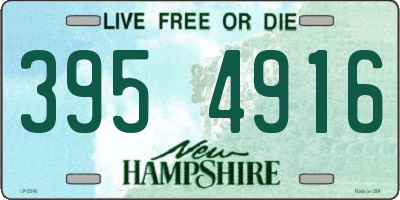 NH license plate 3954916