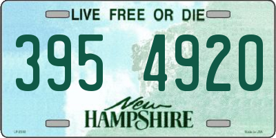 NH license plate 3954920