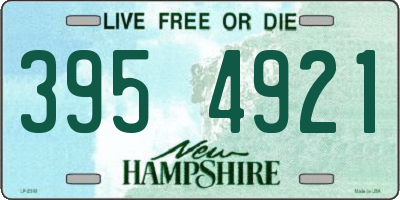 NH license plate 3954921
