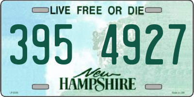 NH license plate 3954927