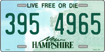 NH license plate 3954965