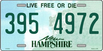 NH license plate 3954972