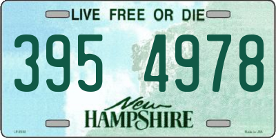 NH license plate 3954978