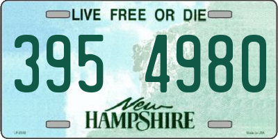 NH license plate 3954980