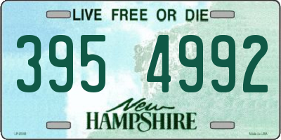 NH license plate 3954992