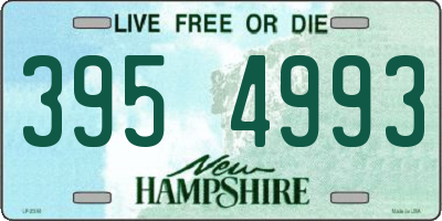 NH license plate 3954993