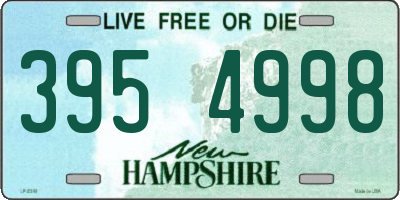 NH license plate 3954998