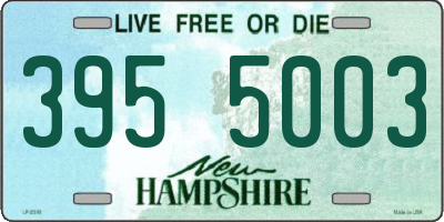 NH license plate 3955003