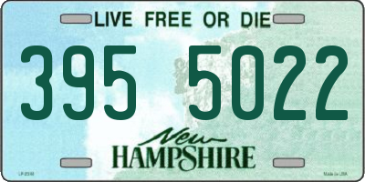NH license plate 3955022