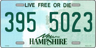 NH license plate 3955023